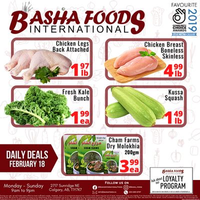 Basha Foods International Flyer February 18 to March 3