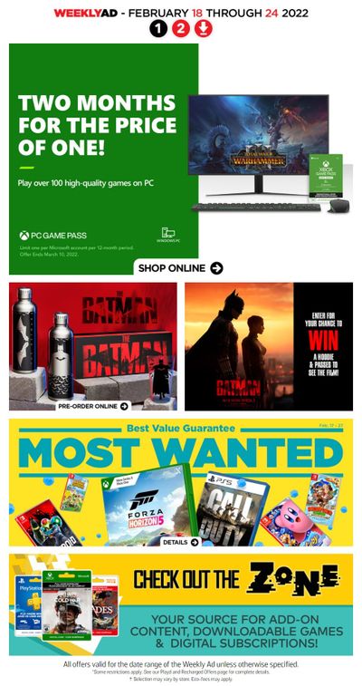 GameStop Flyer February 18 to 24
