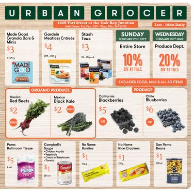 Urban Grocer Flyer February 18 to 24