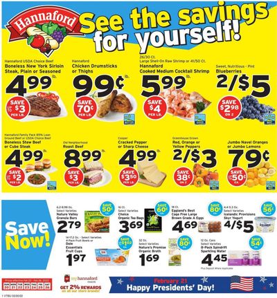 Hannaford (VT) Weekly Ad Flyer February 18 to February 25