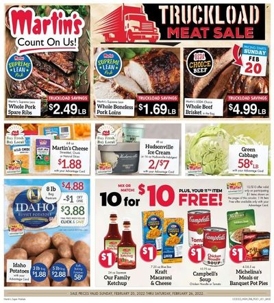 Martin’s (IN, MI) Weekly Ad Flyer February 18 to February 25