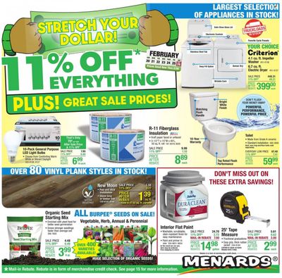 Menards Weekly Ad Flyer February 21 to February 28