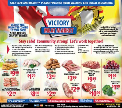 Victory Meat Market Flyer March 24 to 28