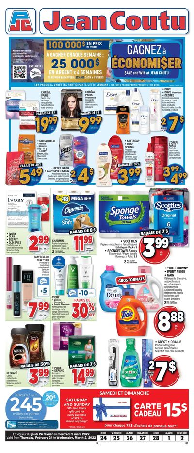 Jean Coutu (QC) Flyer February 24 to March 2