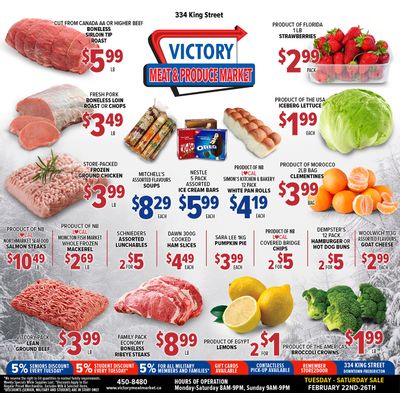Victory Meat Market Flyer February 22 to 26