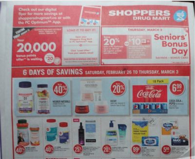 Shoppers Drug Mart Canada: 20,000 PC Optimum Points Loadable Offer This Weekend