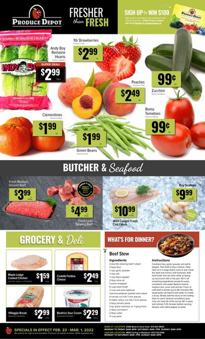 Produce Depot Flyer February 23 to March 1