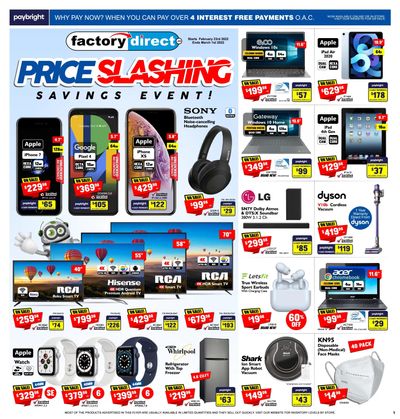 Factory Direct Flyer February 23 to March 1