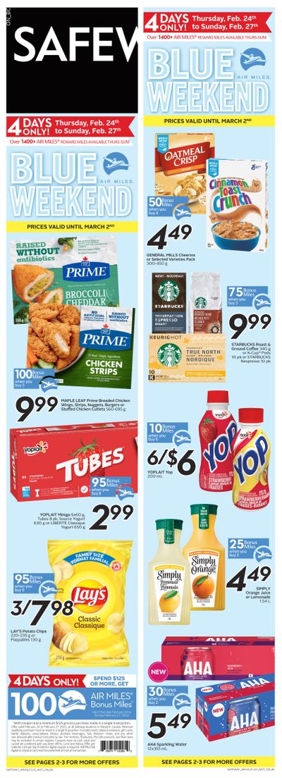 Safeway (BC) Flyer February 24 to March 2