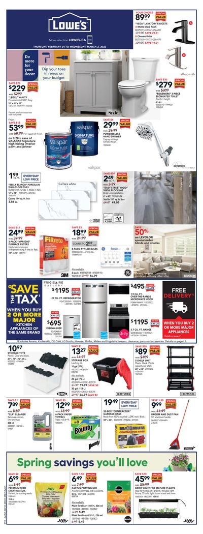 Lowe's Flyer February 24 to March 2