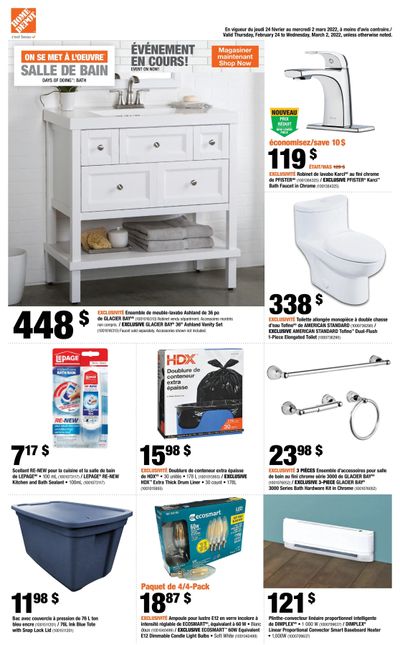 Home Depot (QC) Flyer February 24 to March 2