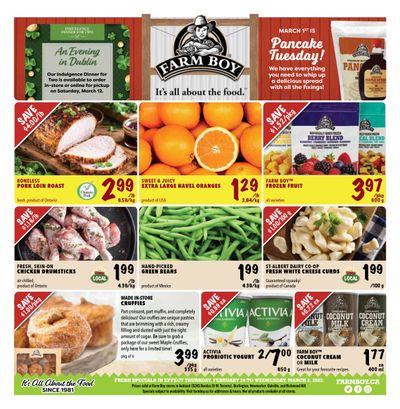 Farm Boy (Aukland, Burlington, Newmarket, Oakville, Richmond Hill) Flyer February 24 to March 2