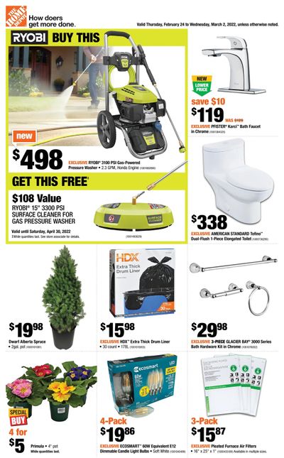 Home Depot (BC) Flyer February 24 to March 2