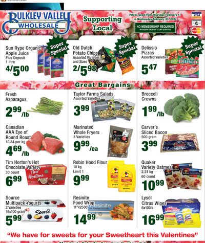 Bulkley Valley Wholesale Flyer February 17 to 23