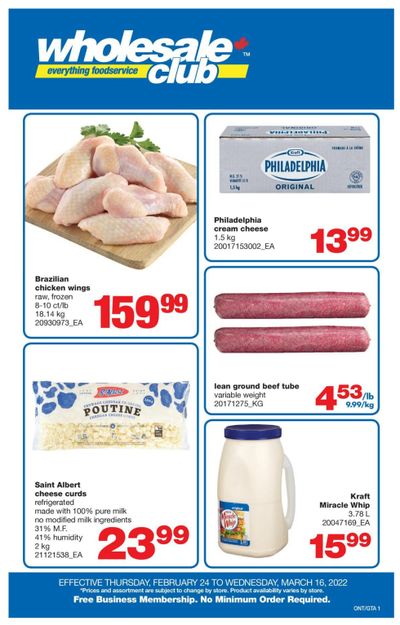 Wholesale Club (ON) Flyer February 24 to March 16