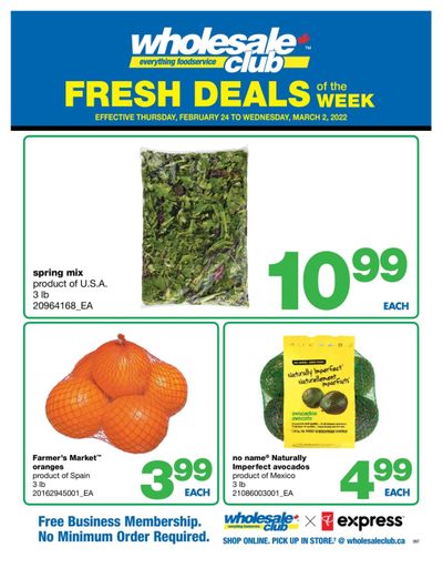 Wholesale Club (ON) Fresh Deals of the Week Flyer February 24 to March 2