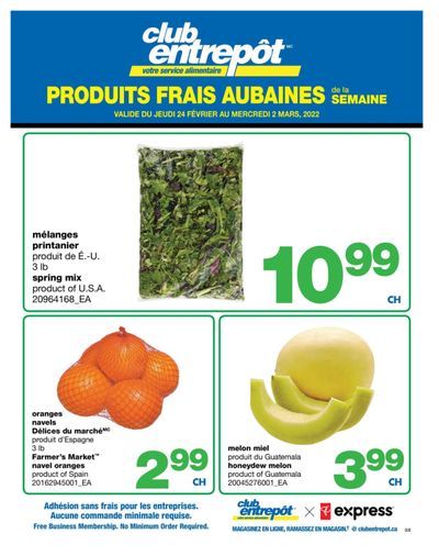 Wholesale Club (QC) Fresh Deals of the Week Flyer February 24 to March 2