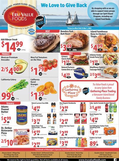 Tru Value Foods Flyer February 23 to March 1