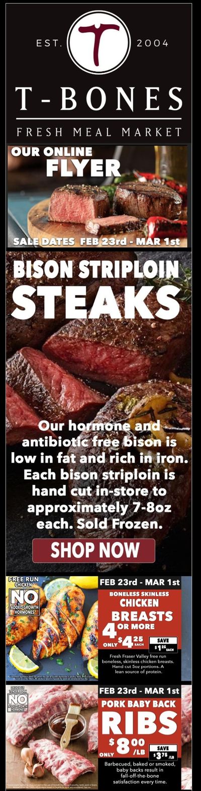 T-Bone's Flyer February 23 to March 1