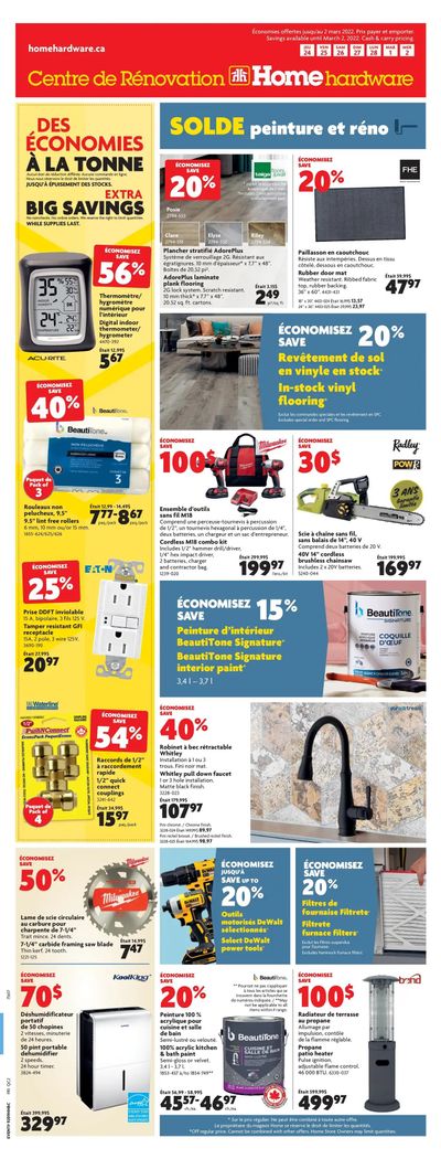 Home Hardware Building Centre (QC) Flyer February 24 to March 2