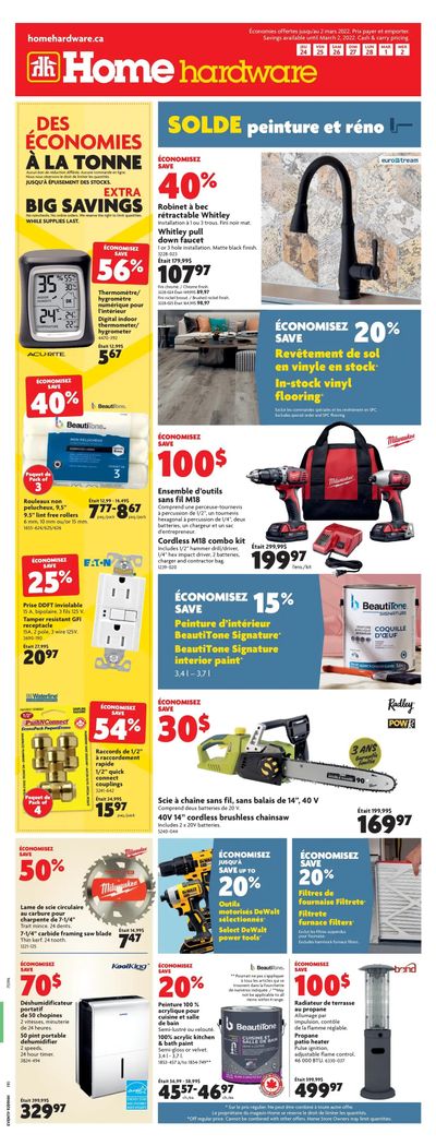 Home Hardware (QC) Flyer February 24 to March 2