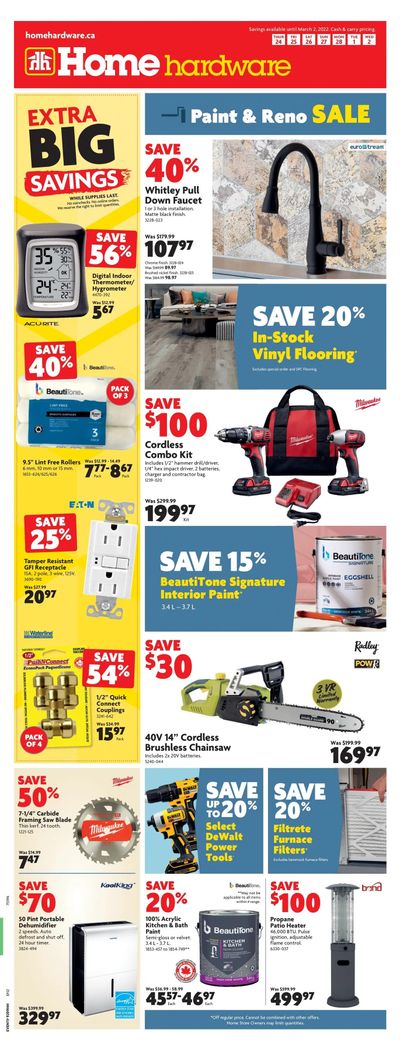 Home Hardware (Atlantic) Flyer February 24 to March 2