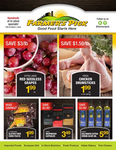 Farmer's Pick Flyer February 24 to March 2