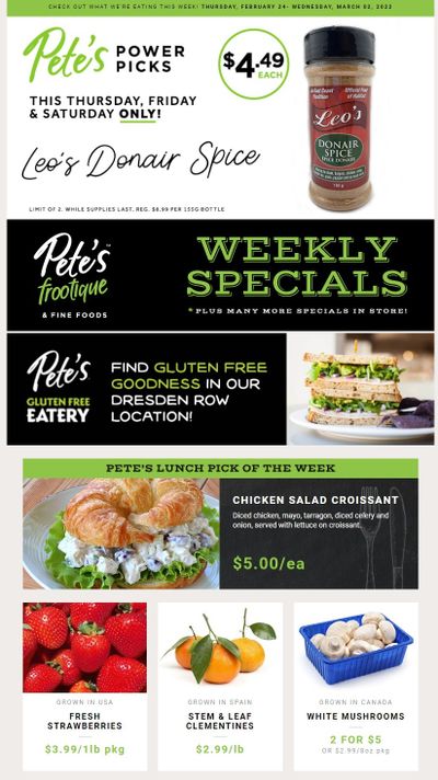 Pete's Fine Foods Flyer February 24 to March 2