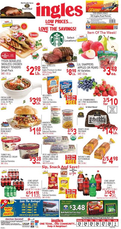 Ingles (GA, NC, SC, TN) Weekly Ad Flyer February 24 to March 3