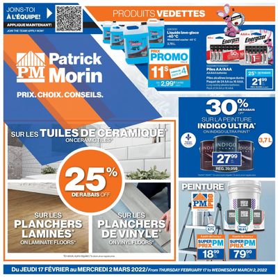 Patrick Morin Flyer February 24 to March 2