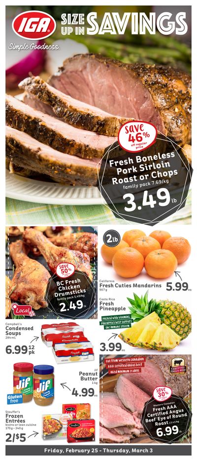 IGA Stores of BC Flyer February 25 to March 3