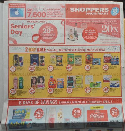 Shoppers Drug Mart Canada March March 28th – April 2nd: 20x The Points on Beauty + Super Sale