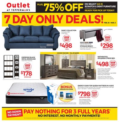 Outlet at Tepperman's Flyer February 25 to March 3