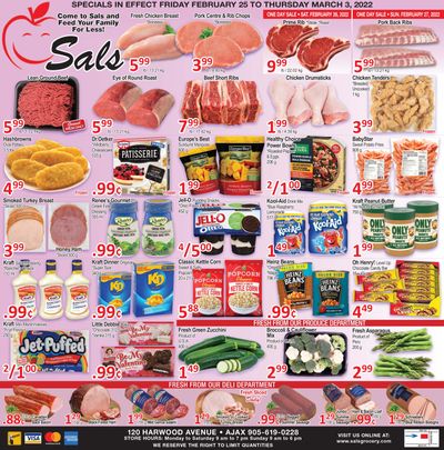 Sal's Grocery Flyer February 25 to March 3