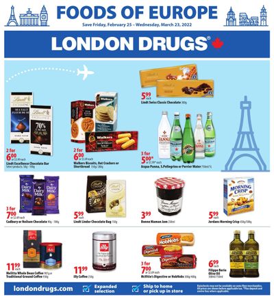 London Drugs Foods of Europe Flyer February 25 to March 23
