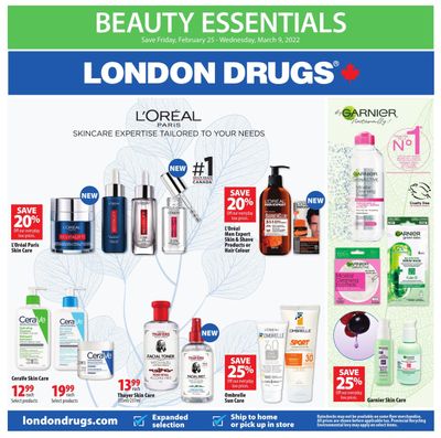 London Drugs Beauty Essentials Flyer February 25 to March 9