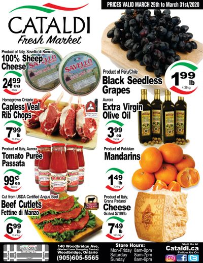 Cataldi Fresh Market Flyer March 25 to 31