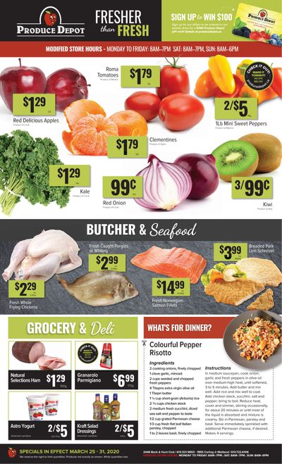 Produce Depot Flyer March 25 to 31