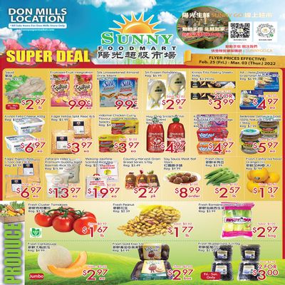 Sunny Foodmart (Don Mills) Flyer February 25 to March 3