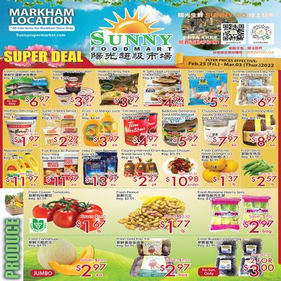 Sunny Foodmart (Markham) Flyer February 25 to March 3