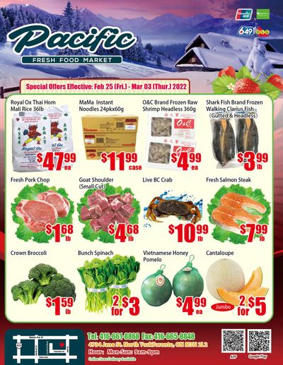 Pacific Fresh Food Market (North York) Flyer February 25 to March 3
