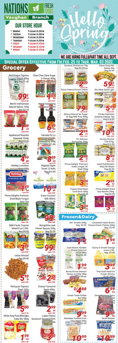 Nations Fresh Foods (Vaughan) Flyer February 25 to March 3
