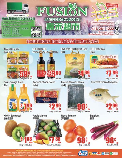 Fusion Supermarket Flyer February 25 to March 3