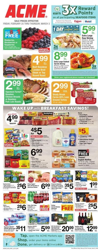 ACME (DE, NJ, NY, PA) Weekly Ad Flyer February 24 to March 3