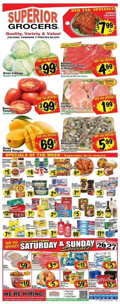 Superior Grocers (CA) Weekly Ad Flyer February 25 to March 4