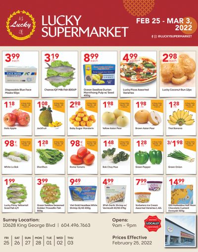 Lucky Supermarket (Surrey) Flyer February 25 to March 3
