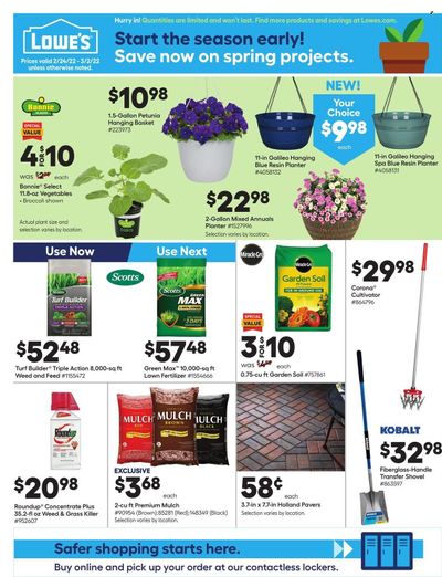 Lowe's Weekly Ad Flyer February 25 to March 4