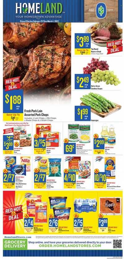 Homeland (OK, TX) Weekly Ad Flyer February 25 to March 4
