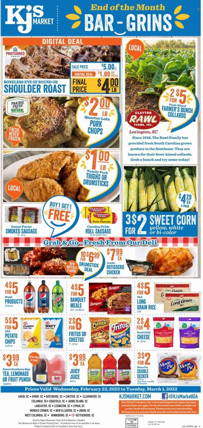KJ´s Market (GA, SC) Weekly Ad Flyer February 25 to March 4