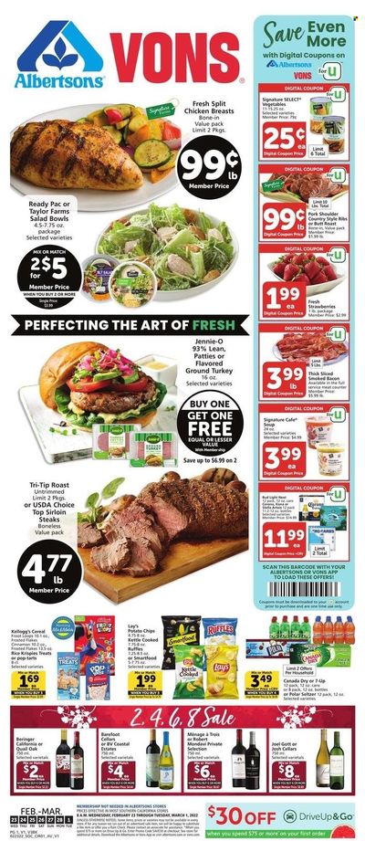 Vons (CA) Weekly Ad Flyer February 25 to March 4